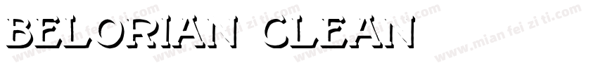 Belorian Clean字体转换